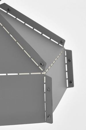 LAMPA SUFITOWA WISZĄCA LOFT SZARA DONA W1