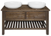 BRAND szafka pod umywalkę 130x73x50cm, świerk bejcowany
