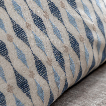 Sierra Ikat Emb Cushion Ink Blue 450x450mm