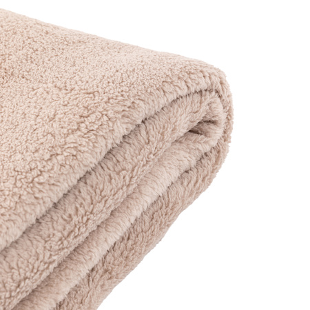 Teddy Fleece Throw Taupe 1300x1800mm