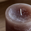 Pillar Candle Rustic Taupe (2pk) 90x90x180mm