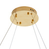Lampa wisząca CIRCLE SLIM 120 cm- LED, ring złoty