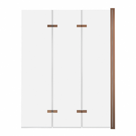 Parawan nawannowy 3-panelowy składany SAJNO 100 cm Miedź szczotkowana