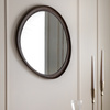 Copenhagen Pebble Mirror Walnut 800x37x780mm