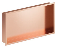 Zen Półka wnękowa, prostokątna (Szczotkowana miedź)