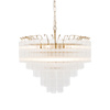 Toulouse 12 Pendant Light Clear Ribbed Glass