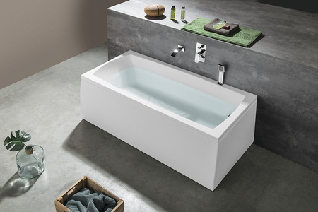 LILY wanna prostokątna 140x70x39cm, biały