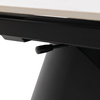 Bresso Dining Table Black 1600/2400x900x760mm