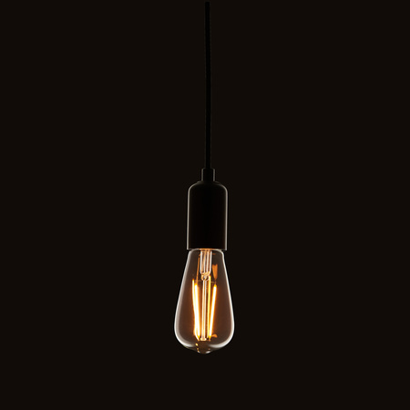 Żarówka LED – przezroczysta, 2W LED E27 ciepła biel, 6,4 × 6,4 × 14 cm