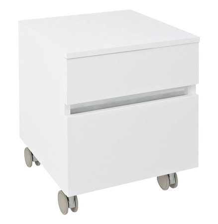 AVICE szafka na kółkach, 2 szuflady, 45x57x48,5cm, biały
