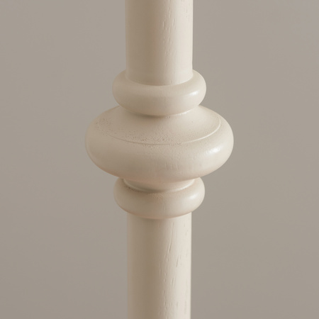 Carnaby Floor Lamp Base Satin Almond White