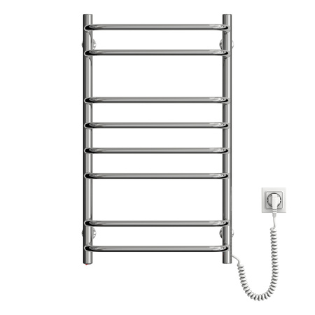 Elektryczny grzejnik łazienkowy NIERDZEWNY SYMPHONIA Przycisk 480х800 prawa