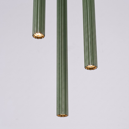 Lampa wisząca ARCHE 3P zielona oliwka
