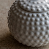 Alba Beaded Trinket Jar White 205x205x185mm