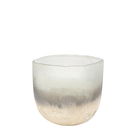 Mercury Candle White/Silver Small Amber & Lily