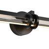Lampa ścienna LOVELY LED 58 cm- czarno szklany kinkiet