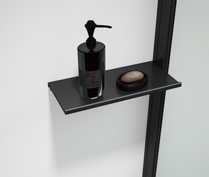 ESCA SHELF półka na profil 230x120mm, czarny mat