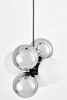 NOWOCZESNA LAMPA WISZĄCA CZARNA SAONA W6