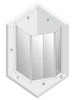 KABINA NEW SOLEO ASYMETRYCZNA U 100x80x195 CZYSTE 6mm ACTIVE SHIELD