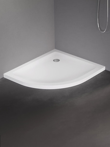 Brodzik MILD LEWY akrylowy półokrągły 80x90x4,5 biały