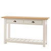 Eton 2 Drawer Console White 1400x380x800mm