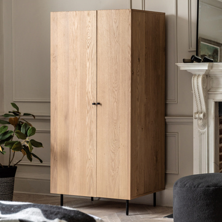 Ashdown 2 Door Wardrobe Natural 520x850x1780mm
