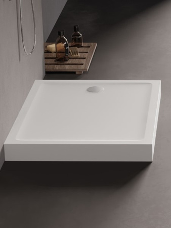 Brodzik MILD akrylowy prostokątny 140x80x11,5 biały