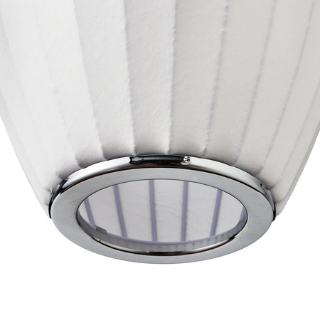 Lampa wisząca SILK BARREL biała 60 cm - nowoczesna i minimalistyczna