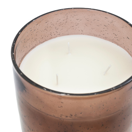 Glass Filled Candle Large Brown Pomegranate