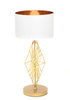 GLAMOUR LAMPA NOCNA BIAŁO-ZŁOTA SALVARI