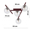 SMART 4 BURGUNDY TRANSPARENT