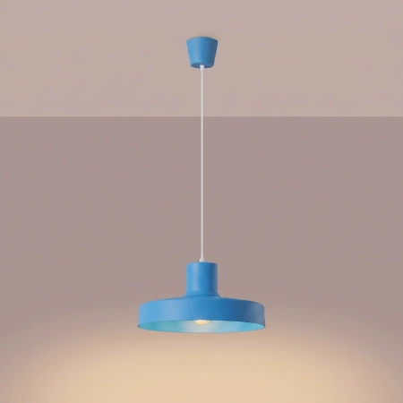 Lampa wisząca BILO błękitna