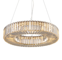 Lampa wisząca CRISTAL 60 cm -  LED, żyrandol kryształowy, złoty