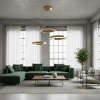 Lampa wisząca CIRCLE 3 80+80+80 cm - LED, ring złoty połysk na 1 podsufitce