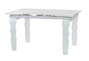 Stół szklany VENDOME OPTI WHITE 200-300   biały / rozkładany