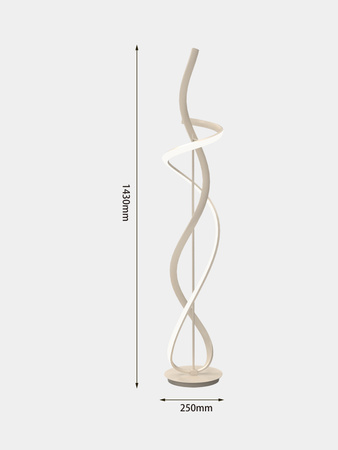 3064-113 Lampa podłogowa BANDOL kaszmirowa - piaskowa