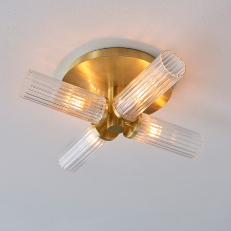 Talo Bathroom 4 Ceiling Light Brass