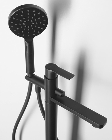 PAX bateria wannowa wolnostojąca, czarny mat