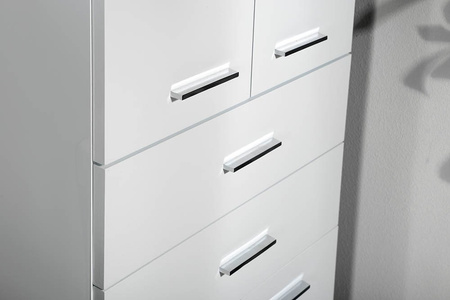 ZOJA/KERAMIA FRESH szafka wysoka, z szufladami 50x184x29cm, biała