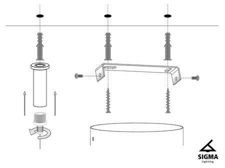 ANDY 5 zwis złoty beż
