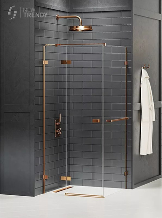 KABINA AVEXA COPPER PROSTOKĄTNA P 90x80x200 CZYSTE 6mm ACTIVE SHIELD