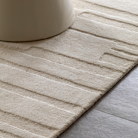 Albany Tufted Tonal Rug Taupe 2000x2900mm