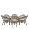 Menton 6 Seater Round Dining Set