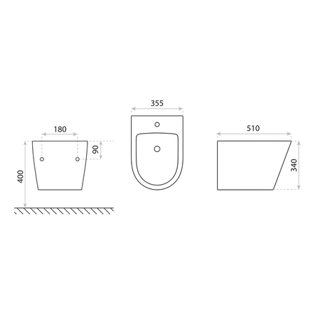 Bidet wiszący Galve