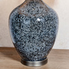Lampa stołowa Ilsa – czarna / szara, 21,5 × 21,5 × 59 cm