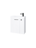 Szafka łazienkowa wisząca z umywalką 55 cm biały mat uchwyt czarny mat NOOK 010-SU55-04+TR41366