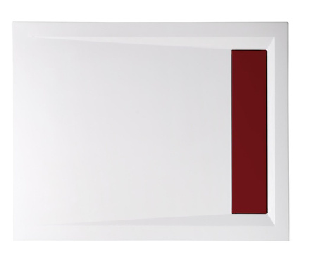 VARESA brodzik kompozytowy z maskownicą syfonu, 110x90cm, biały