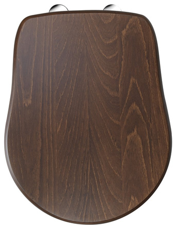 RETRO deska WC, orzech/chrom