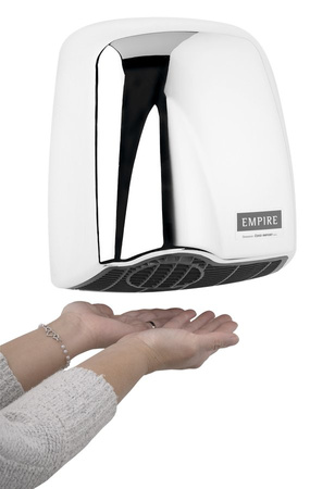 EMPIRE U-NIK AUTOMATIC suszarka do rąk, bezdotykowa 230 V, 1850 W, 262x305x165mm, ABS, srebrny mat