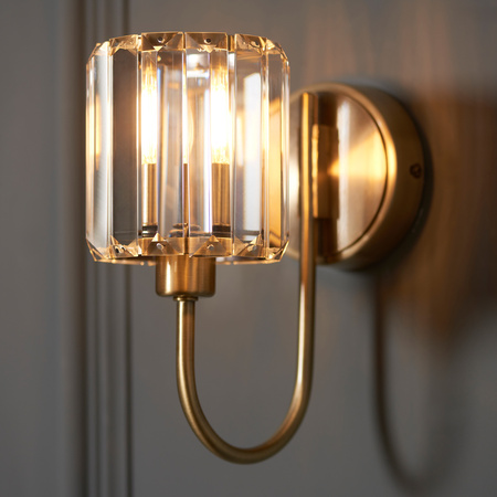 Berenice 1 Wall Light Antique Brass
